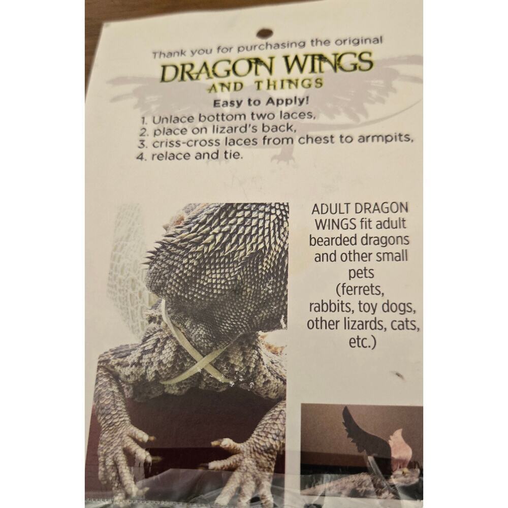Org Handmade Dragon Wings and Things NWOT Size XL - Picture 6 of 7